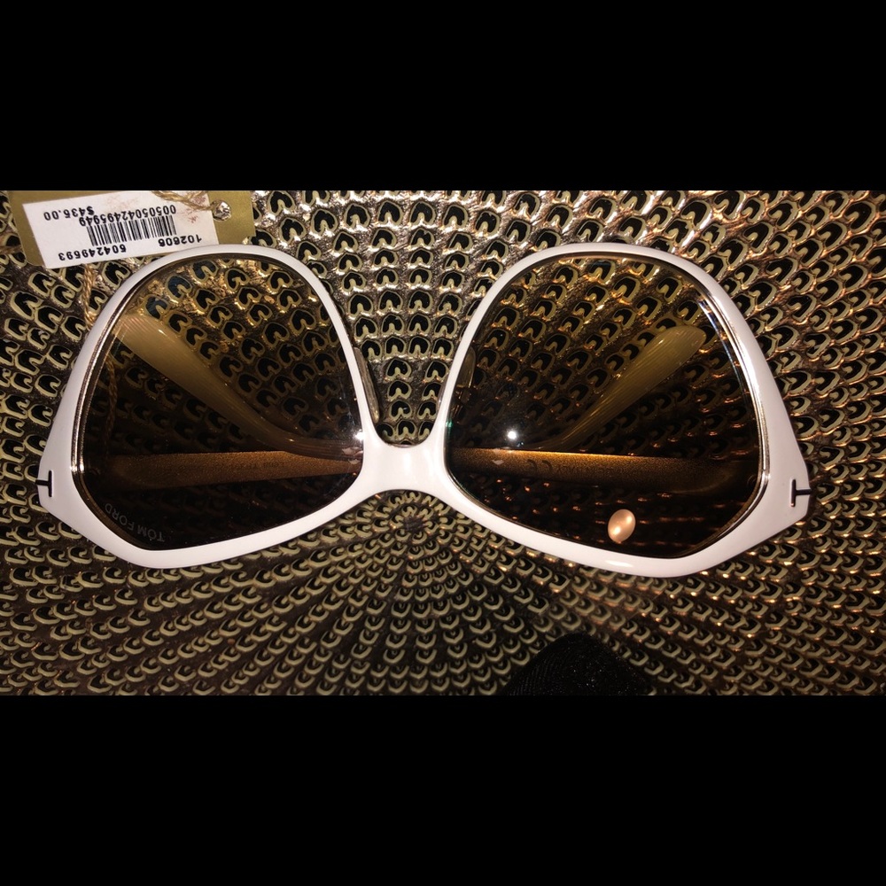 Authentic Tom Ford white sunglasses